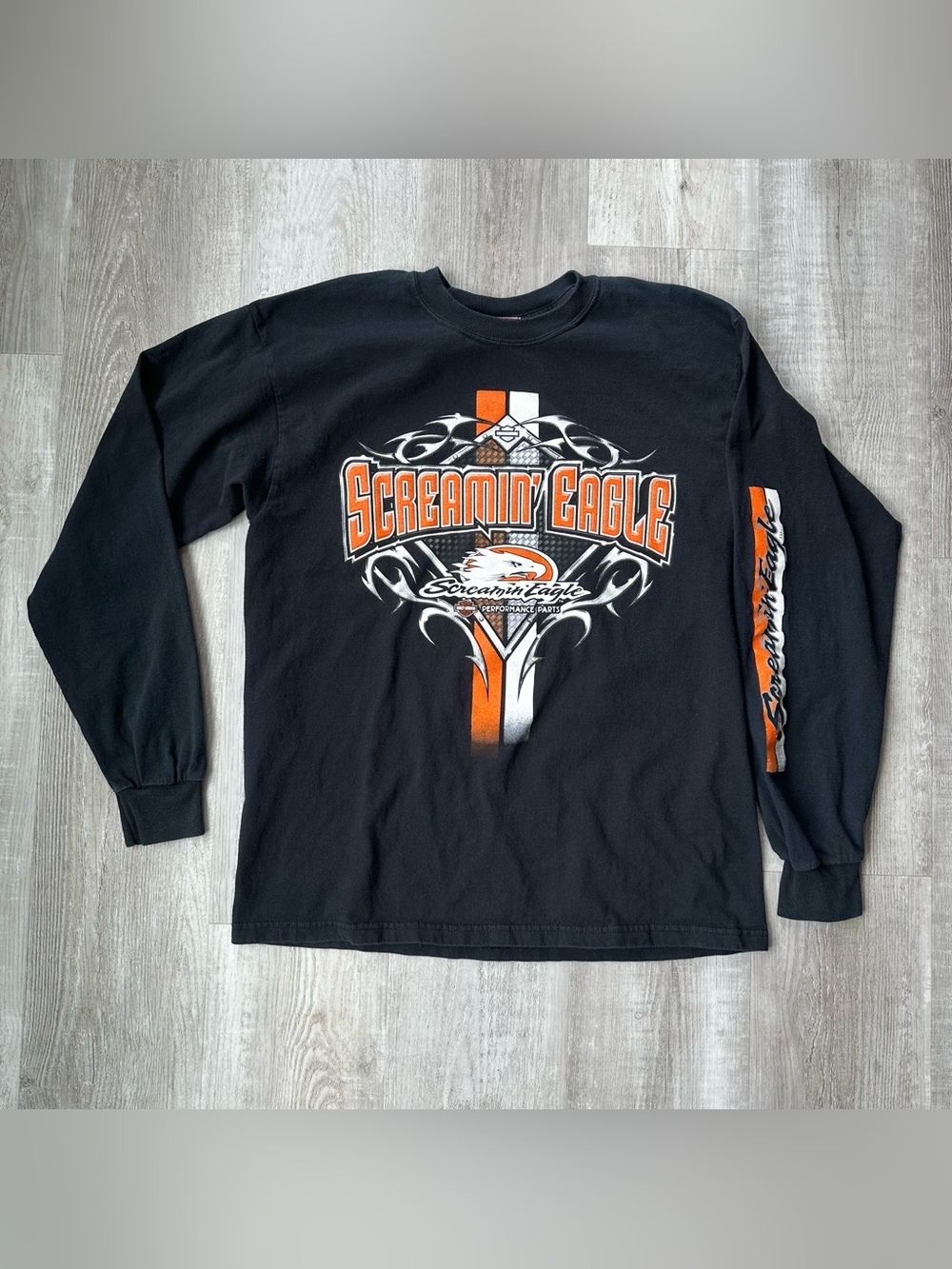 Harley Davidson Black Long Sleeve Screamin Eagle T Shirt